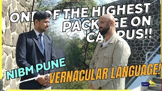 22L package Vernacular language NIBM Pune One of the highest Package on Campus [upl. by Annairb718]