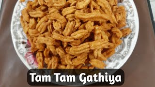 Tam Tam Gathiya Recipe Diwali special  Nasta Recipes  Diwali 2024 streetfood [upl. by Ayahc]