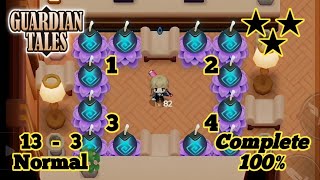 Guardian tales 133 Normal  Office Floor Full guide [upl. by Idnam]