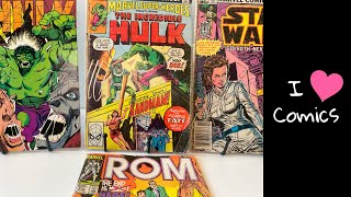 My Almost Coverless Comics  Marvel Collection ft Hulk ROM amp Star Wars  I just love comics [upl. by Natsyrk]