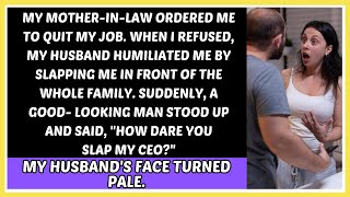 My MIL ordered me to quit my job When I refused my husband slapped me in birthday party but then [upl. by Marchal950]