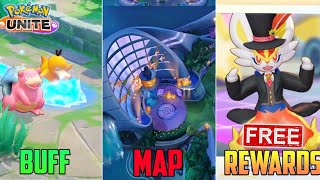 Hidden Buff New Map amp Background Update in Pokemon Unite [upl. by Onaimad]