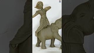 How to Make a Beautiful Kartik Idol with Clay  Featuring Elephant Peacock amp NaturequotKartik Thakur [upl. by Adiasteb873]