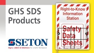 How to Update from MSDS with GHS SDS Products  Seton Video [upl. by Melborn]