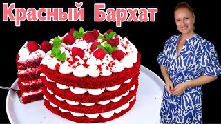 🍰 Торт КРАСНЫЙ БАРХАТ на РАЗ ДВА ТРИ красивый очень вкусный торт на новый год 2025 Люда Изи Кук [upl. by Antoine]