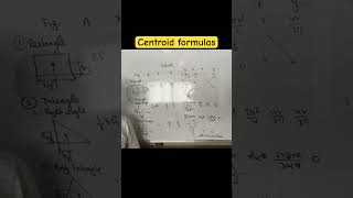 Centroid formulas engineeringmechanics firstsem csgt [upl. by Nwadahs452]