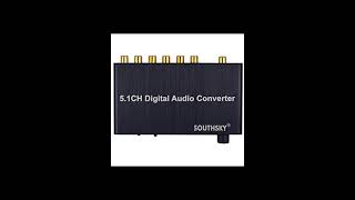 SOUTHSKY 5 1CH DAC Converter Audio Decoder Digital Optical Coaxial Toslink to RCA 3 5mm [upl. by Paco]