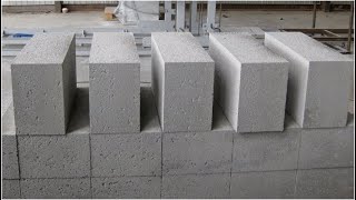 How to produce lightweight aerated concrete blocks non autoclaved [upl. by Aneeuq]