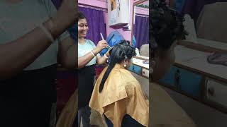 Step cutting for long amp thin hair full video tutorial 😍💖 Swapna Beauty Space [upl. by Odnam]