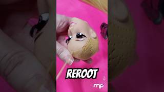 Rerooting custom Odette doll PART 2✂️ [upl. by Alicsirp]