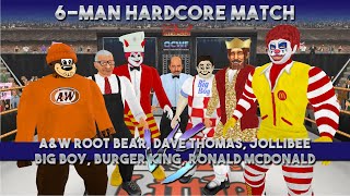 OCWF S0926  6Man Hardcore  Root Bear Dave T Jollibee Big Boy Burger King amp Ronald McDonald [upl. by Branen96]