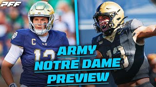 Notre Dame vs Army Preview and Prediction  PFF [upl. by Pavla]