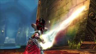 Guild Wars 2 Aurenes Bite Showcase  Death animation Legendary weapon Generation 3 [upl. by Sampson]