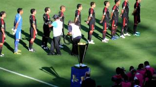 Gold Cup Copa Oro 2011 Mexico National Anthem at Rose Bowl Final [upl. by Artep]