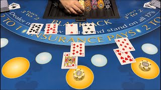 Blackjack  600000 Buy In  EPIC HIGH ROLLER SESSION HUGE BETS WITH MULTIPLE HANDS [upl. by Win]