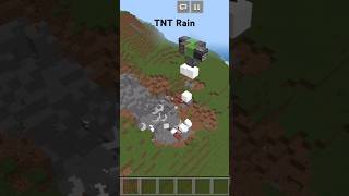 TNT Rain in minecraft minecraft gaming minecraftshorts [upl. by Gilligan]