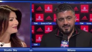 Gattuso Ilaria dAmico  dai un bacio con la lingua a Buffon [upl. by Cargian]