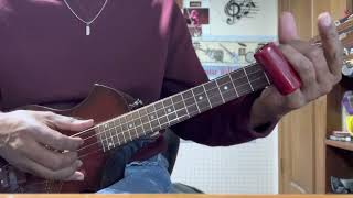 Slide ukulele Demo Beltona baritone [upl. by Adnorrahs]