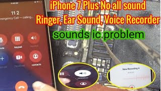 Iphone 7plus sound problem loud ringer not working solution sound ic [upl. by Rengia]