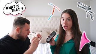 QUIZZING MY BOYFRIEND ON FEMALE PRODUCTS [upl. by Clarke750]