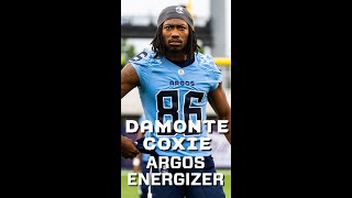 Damonte Coxie is More Than Just Amazing Catches  The Toronto Argonauts Unofficial Energizer [upl. by Arella]