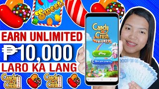 EARN UNLIMITED P10000 GCASH LARO LANG LIKE CANDY CRUSH [upl. by Anitnerolf620]