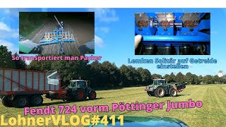 LohnerVLOG411 ISOBUS am FendtONE Dammann I Lemken Solitair auf Getreide einstellen und abdrehen [upl. by Publias164]