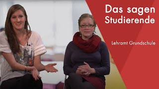 quotDas sagen die Studentinnenquot  Lehramt Grundschule Staatsexamen studieren [upl. by Darahs]