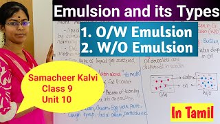 Emulsion and its Types OW Emulsion and WO Emulsion Class 9 Science Term 1 Unit 10 [upl. by Arada]