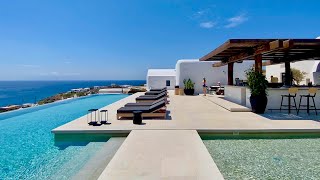 KALESMA MYKONOS  New luxury hotel on Mykonos Island Greece full tour in 4K [upl. by Able]