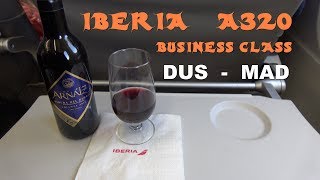 Iberia Business Class Dusseldorf  Madrid A320 [upl. by Lethia]