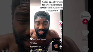 Aymilli AgborLdn live with follower addressing MosesLdn ACS Money Accusations [upl. by Vona]