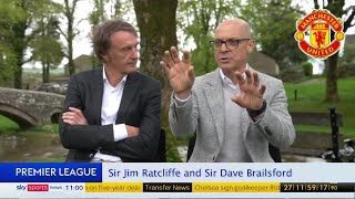 Sir Jim Ratcliffe and Sir Dave Brailsford interview on rebuilding football club  Man United news [upl. by Eilram]