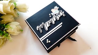 Beautiful Handmade Scrapbook  Memories Scrapbook  DIY Scrapbook Making Ideas  Tutorial [upl. by Blondie]