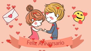 🥰 ¡Feliz Aniversario de bodas 🥂 tarjeta musical animada [upl. by Yentrac512]