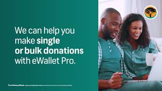 Donate using FNB eWallet Pro [upl. by Dualc]