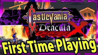 snes CASTLEVANIA  Dracula X blind playthrough  Stage 1  HELLHOUND [upl. by Atikel900]