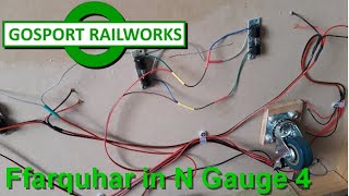 N Gauge Layout Build Ffarquhar in N Gauge 4 Wiring the Tracks and Points [upl. by Knowland]