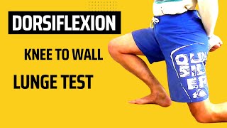 Knee to Wall Dorsiflexion Lunge Test for the Ankle [upl. by Lowson]