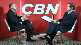 CBN  Mundo Corporativo Entrevista Com Socrates Melo [upl. by Shanie18]