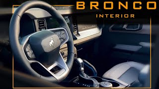 Ford Bronco interior POV WildtrakSasquatch package [upl. by Ameyn73]