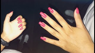 ROUTINE ONGLES LONGS  SOINS VERNIS [upl. by Erialb721]