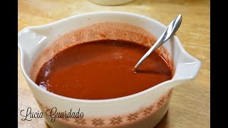 Salsa Roja para Enchiladas y otros platillos [upl. by Yellhsa]