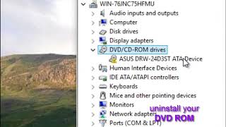 DVD drive not showing in windows 10 [upl. by Orlan]