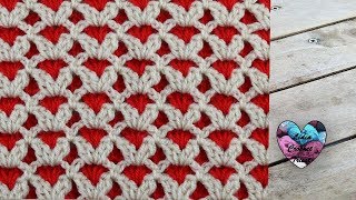 Point reversible au crochet pour couverture [upl. by Eiwoh180]