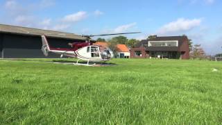 Gazelle helicopter startup takeoff and departure [upl. by Tricia]