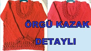 Moda Olan Kazak Örgü Kazak Yapımı Kazak Örgü Modelleri [upl. by Ierna]