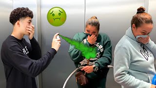 Fart Spray In The Elevator Prank [upl. by Enialahs498]