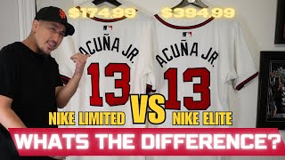 MLB NIKE LIMITED VS NIKE ELITE JERSEY  WHATS THE DIFFERENCE [upl. by Durwyn]