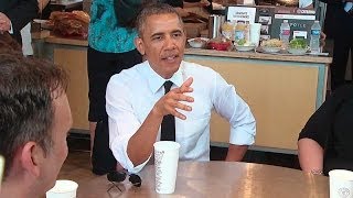 President Obama Stops for Lunch [upl. by Eninahs]